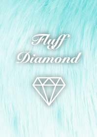 Fluff Diamond- Blue and green