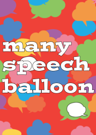 many speech balloon