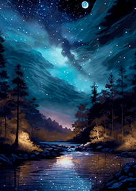 Beautiful starry night view#1632