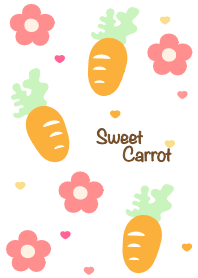 Cute carrot & mini flower 28