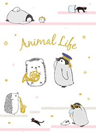 Animal Life Harry Penguin Line Theme Line Store