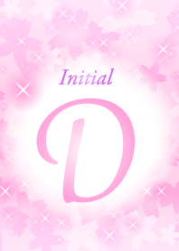 【D】イニシャル❤️桜-ピンク-