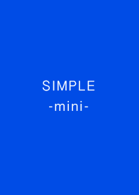 SIMPLE -mini- blue