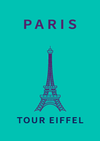 FRANCE PARIS EIFFEL TOWER MINT PURPLE