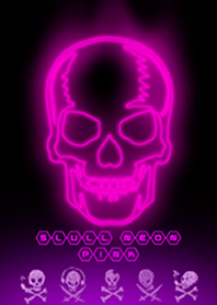 SKULL NEON PINK 2