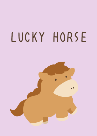 LUCKY HORSE THEME/LIGHT PURPLE