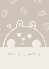 兔兔與紅蘿蔔J-奶茶色(Br2)