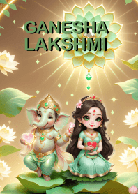 Ganesha-Lakshmi success, wealth, (JP)