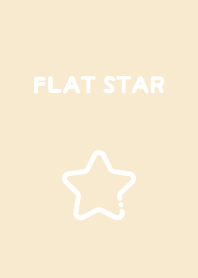 FLAT STAR - Ecru Beige