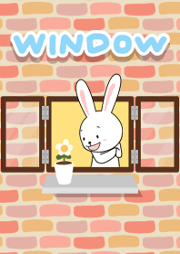 窓 ウサギ