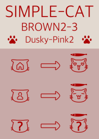 simple cat brown2-3 dpink2