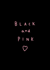 ピンク×黒 Pink black