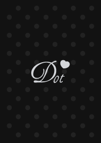 Heart dot -Black