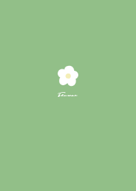 Simple Small Flower /  Leaf Green