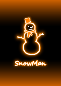 Neon manusia salju: Oranye