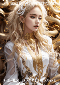 Golden Lucky White Snake 02