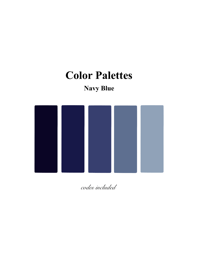 Color Palettes Navy Blue