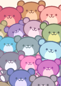 カラフルくま くまふる