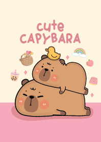 Capybara : pink love