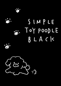 簡單的玩具貴賓犬黑色