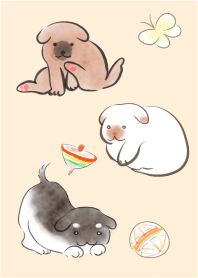 japanese painting dog