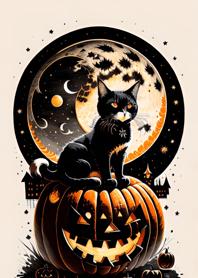halloween cat 457C23
