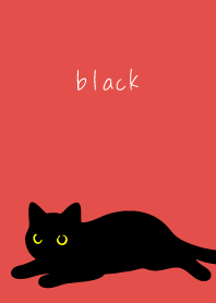 2 black cats on red