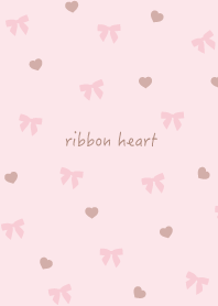 ribbon hearts/white3