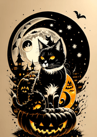 halloween cat FAf543