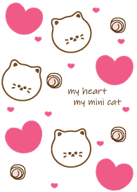 Cute cat & Cute heart