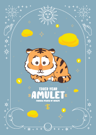 เครื่องรางปีเสือ แห่งความร่ำรวย.สีฟ้า