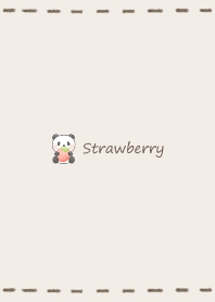 Small Panda and Ichigo -brown-