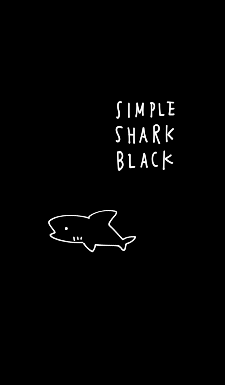 Simple shark black.
