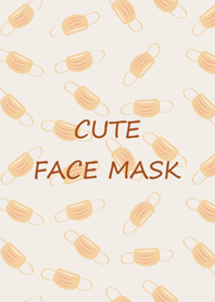 Cute face mask(Orange)