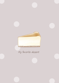 Cheesecake -smoky pink- dot