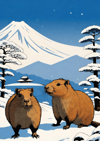 Ukiyo-e - Capybara 51AD98