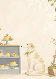 Lime Borzoi Fig Pudding Shelf