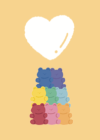 Cute gummy bear/ orange series