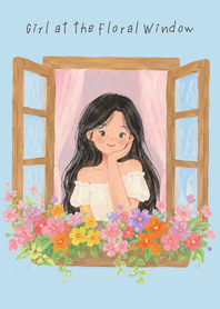 Girl at the Floral Window