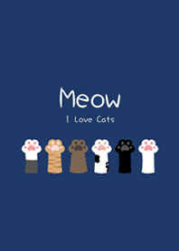 貓手手貓腳腳(深藍色)