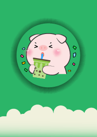 Simple Pig Love Green Color (JP)