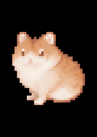 Hamster Pixel Art Theme  BW 05