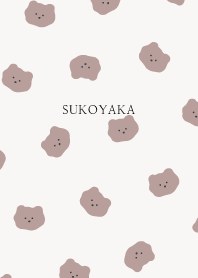 くまだらけ／アイボリーベージュ×すこやか