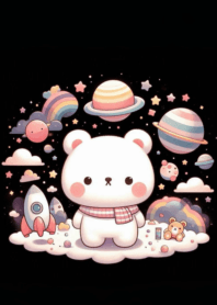 Little bear cute kawaii galaxy n.32