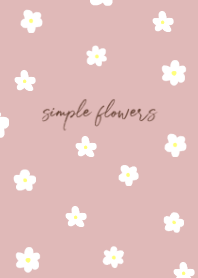small flower pattern-dusty pink-