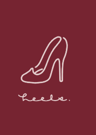 heels /Dark Red.