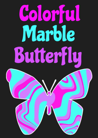 Colorful Marble Butterfly