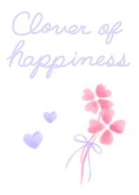 The clover of happiness -pink-