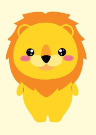 สิงโตน่ารักเรียบๆ