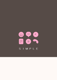 SIMPLE HEART(pink brown)V.53b